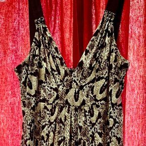 Elie Tahari Dress silk animal print  S